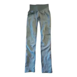 Curves And Combatboots Womens Leggings Size Small Light Teal